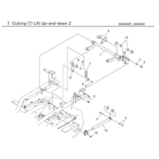 CUTTING (7) LIFT UP AND DOWN 2 spare parts