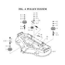 PULLEY SYSTEM(8658-202-0100) spare parts