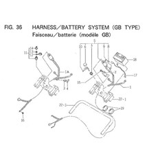 HARNESS/BATTERY SYSTEM (GB TYPE) spare parts