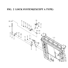 LOCK SYSTEM(EXCEPT A TYPE) spare parts