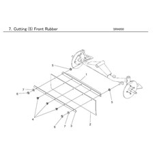 CUTTING (5) FRONT RUBBER spare parts