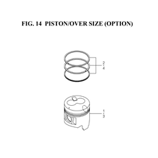 PISTON/OVER SIZE (OPTION) spare parts