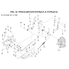 PEDAL(HST)SYSTEM(J,V,Z, TYPE)(1/2)(1845-272-0100) spare parts
