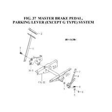 MASTER BRAKE PEDAL, PARKING LEVER (EXCEPT G TYPE) SYSTEM spare parts