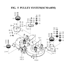 PULLEY SYSTEM(SCMA48M)(8663-202-0100) spare parts