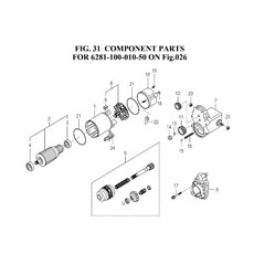 COMPONENT PARTS FOR 6281-100-010-50 spare parts