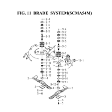 BLADE SYSTEM(SCMA54M)(8665-306-0100) spare parts