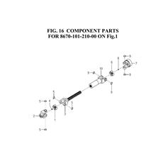 COMPONENT PARTS FOR 8670-101-210-00 ON Fig.1 spare parts