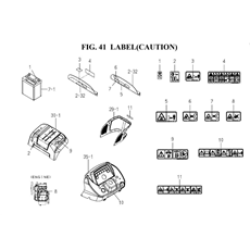 LABEL(CAUTION) spare parts