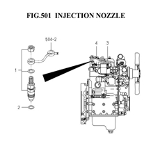 INJECTION NOZZLE (6003-501G-0100) spare parts