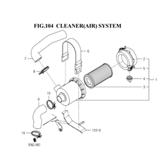 CLEANER (AIR) SYSTEM(1782-104-0100) spare parts