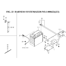 HARNESS SYSTEM(SZ330-NO.1-000622)(2/2)(1752-690-0100) spare parts