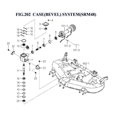 FIG.202 CASE(BEVEL) SYSTEM(SRM48) spare parts