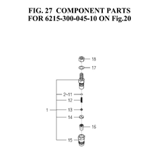 COMPONENT PARTS FOR 6215-300-045-10 ON Fig.20 spare parts