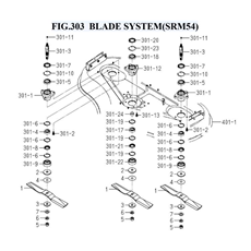 FIG.303 BLADE SYSTEM(SRM54) spare parts