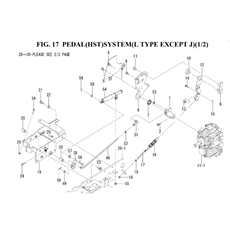 PEDAL(HST)SYSTEM(L TYPE EXCEPT J)(1/2)(1845-272A-0100) spare parts