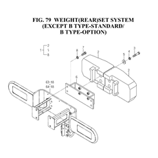 WEIGHT(REAR)SET SYSTEM(EXCEPT B TYPE-STANDARD/ B TYPE-OPTION spare parts