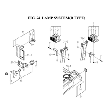 LAMP SYSTEM(R TYPE)(1845-660-0100) spare parts