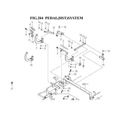 PEDAL(HST)SYSTEM(1782-272-0100) spare parts