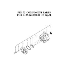 COMPONENT PARTS FOR K135-022-000-00 ON Fig.51 spare parts