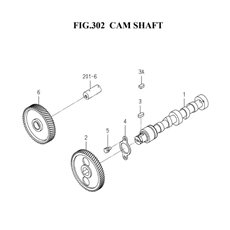 CAM SHAFT (6003-310A-0100) spare parts