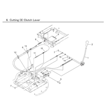 CUTTING (8) CLUTCH LEVER spare parts
