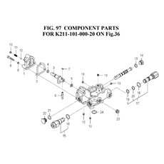 COMPONENT PARTS FOR K211-101-000-20 ON FIG.36(K211-101-000-2E) spare parts