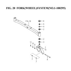 FORK(WHEEL)SYSTEM(NO.1-100295)(1752-441-0100) spare parts