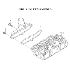 INLET MANIFOLD (6003-120B-0100) spare parts