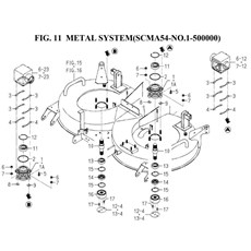 FIG. 11 METAL SYSTEM(SCMA54-NO.1-500000) spare parts