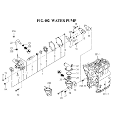WATER PUMP (6003-420F-0100) spare parts