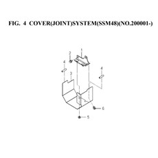 COVER(JOINT)SYSTEM(SSM48)(NO.200001-)(8672-150-0100) spare parts
