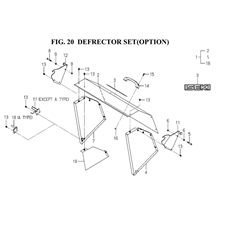 DEFLECTOR SET(OPTION) spare parts