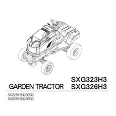 PC SXG323H 326H (1728-097-400-1E) ENGINE (E3112-G06) SXG323H spare parts