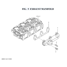 FIG. 5 EXHAUST MANIFOLD spare parts