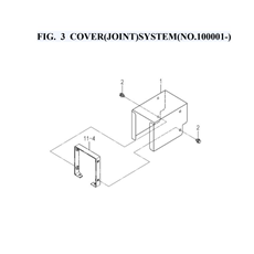 FIG. 3 COVER(JOINT)SYSTEM(NO.100001-) spare parts