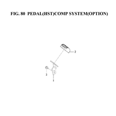 PEDAL(HST)COMP SYSTEM(OPTION)(1845-272C-0100) spare parts