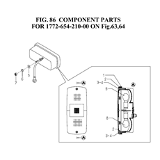 COMPONENT PARTS FOR 1772-654-210-00 ON  Fig.63, 64 spare parts