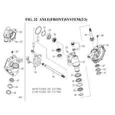 AXLE(FRONT)SYSTEM(2/3)(1836-430A-0100) spare parts