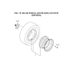 REAR WHEEL (OVER SIZE) SYSTEM (OPTION) spare parts