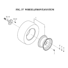 WHEEL(FRONT)SYSTEM spare parts