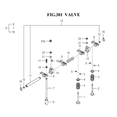 VALVE (6003-301A-0100) spare parts