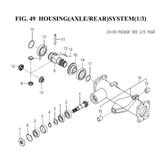 HOUSING(AXLE/REAR)SYSTEM(1/3) spare parts