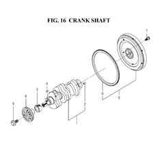 CRANK SHAFT (6004-351G-0100) spare parts