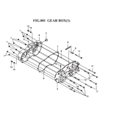 GEAR BOX (1) spare parts