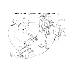 LOCK(PEDAL)SYSTEM(NO.1-200732) spare parts