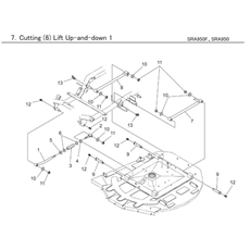 CUTTING (6) LIFT UP AND DOWN 1 spare parts