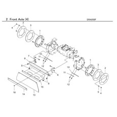 FRONT AXLE (4) spare parts