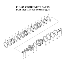COMPONENT PARTS FOR 1825-127-300-00 ON Fig.26 spare parts