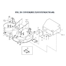 FIG. 20 COVER(BELT)SYSTEM(SCMA48) spare parts